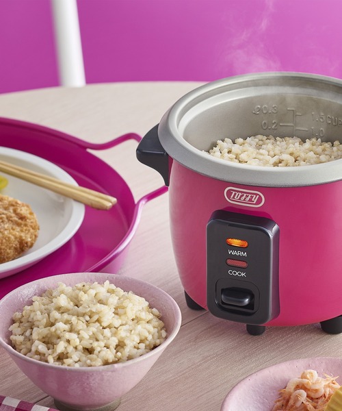 Toffy（トフィー）の「【Toffy/トフィー】 ミニ炊飯器（キッチン家電・レディース・チェリーピンク/ライトホワイト/イエロー・FREE）」の5枚目の写真