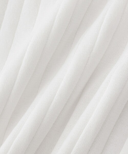 JUN&ROPE'（ジュンアンドロペ）の「編地コンビ使い５分袖ニットポロ（ポロシャツ・レディース・グリーン/ホワイト/ブラック・L/M/S）」の11枚目の写真