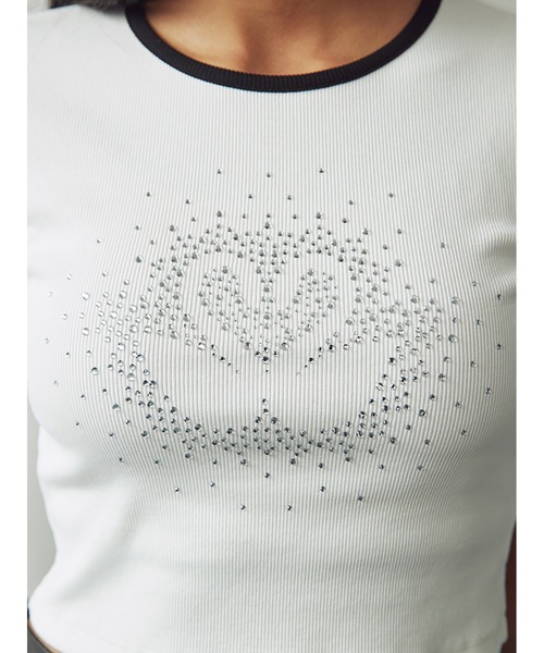 SORIN(ソリン )の「Rhinestone Mini T-Shirt(Tシャツ/カットソー・レディース・ホワイト/イエロー/ブラック・38)」の14枚目の写真