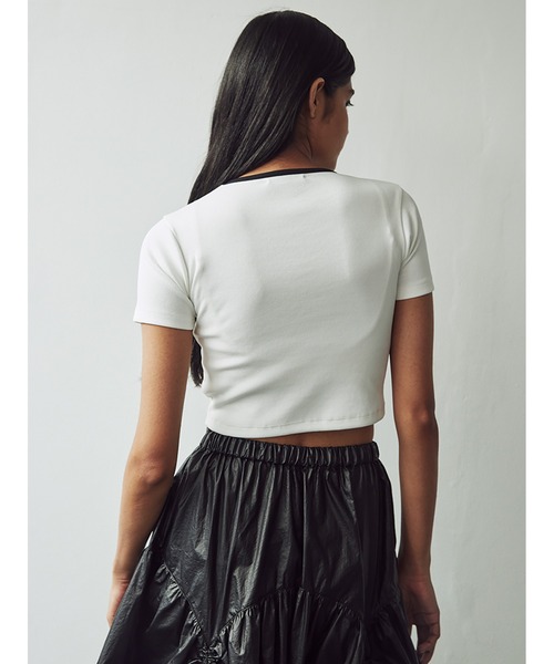 SORIN(ソリン )の「Rhinestone Mini T-Shirt(Tシャツ/カットソー・レディース・ホワイト/イエロー/ブラック・38)」の17枚目の写真