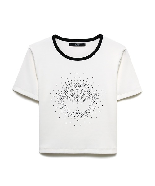 SORIN(ソリン )の「Rhinestone Mini T-Shirt(Tシャツ/カットソー・レディース・ホワイト/イエロー/ブラック・38)」の19枚目の写真