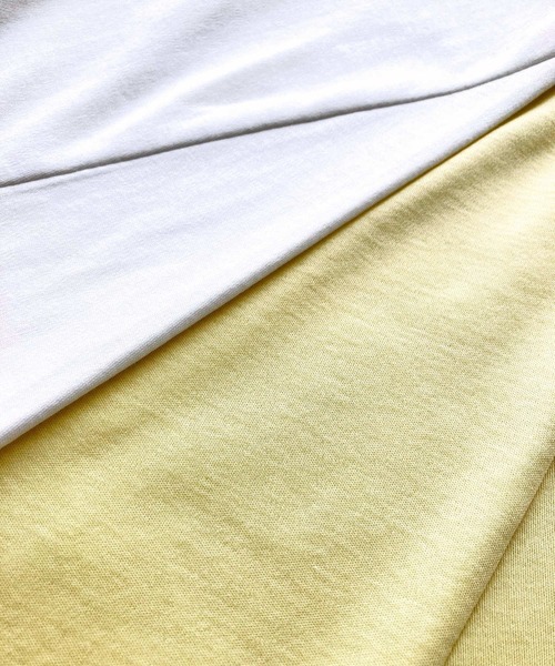 Q(キュー)の「裾バルーンフレンチプルオーバー(Tシャツ/カットソー・レディース・アイボリー/レモンイエロー・MEDIUM)」の14枚目の写真