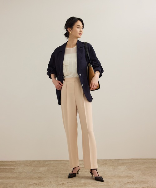 ROPE'（ロペ）の「[美人パンツ]ダブルクロステーパードパンツ/イージーケア（その他パンツ・レディース・ベージュ/ピンク/ブラック・34/36/38/40）」の21枚目の写真