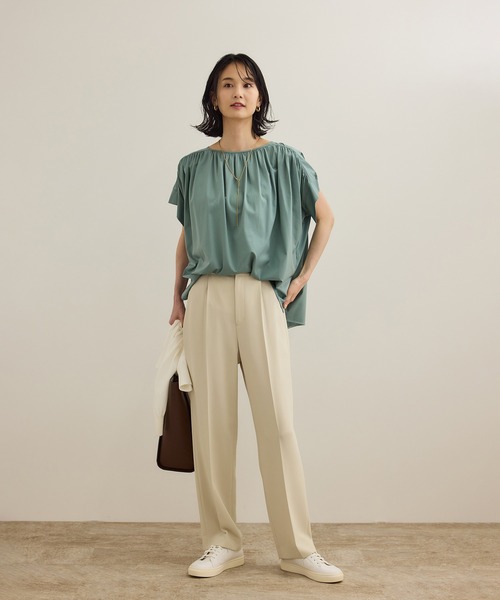 ROPE'（ロペ）の「[美人パンツ]ダブルクロステーパードパンツ/イージーケア（その他パンツ・レディース・ベージュ/ピンク/ブラック・34/36/38/40）」の16枚目の写真