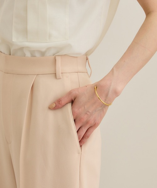 ROPE'（ロペ）の「[美人パンツ]ダブルクロステーパードパンツ/イージーケア（その他パンツ・レディース・ベージュ/ピンク/ブラック・34/36/38/40）」の8枚目の写真