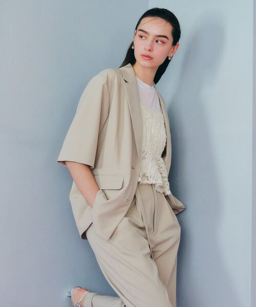 YECCA VECCA（イェッカヴェッカ）の「チュールバテンレースオーバーキャミ（キャミソール・レディース・アイボリー/ブラック・FREE）」の17枚目の写真