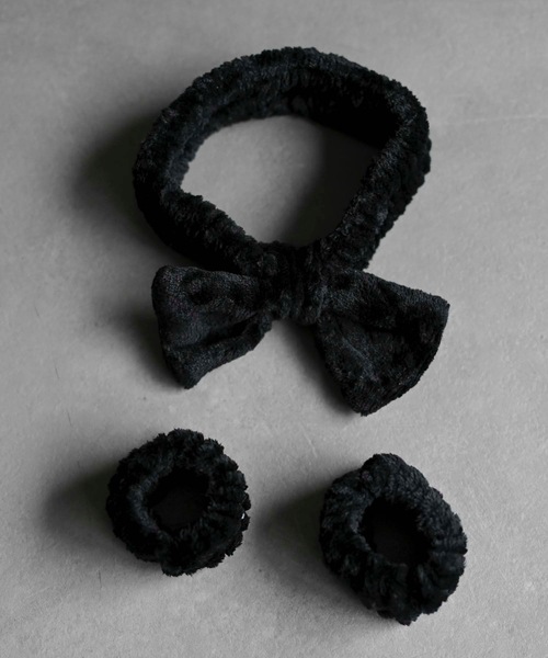 sugri スグリ　ベルベットリボン(Black) 黒　ヘアバンド fit=scale-down,w=1200