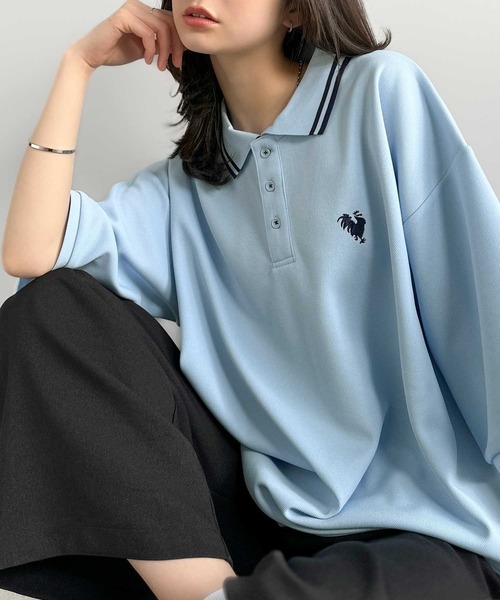 Classical Origin（クラシカルオリジン）の「【Classical Origin】「洗練を纏う、上質な日常。」刺繍入りハイクオリティダブルフェイス素材ポロシャツ／Embroidered High-Quality Double Face Polo（ポロシャツ・メンズ・ライトブルー/ネイビー/ブラック・SMALL/MEDIUM/LARGE）」の2枚目の写真