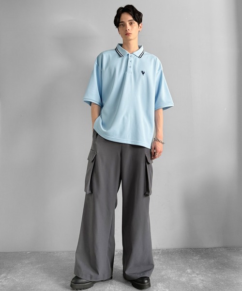 Classical Origin（クラシカルオリジン）の「【Classical Origin】「洗練を纏う、上質な日常。」刺繍入りハイクオリティダブルフェイス素材ポロシャツ／Embroidered High-Quality Double Face Polo（ポロシャツ・メンズ・ライトブルー/ネイビー/ブラック・SMALL/MEDIUM/LARGE）」の15枚目の写真