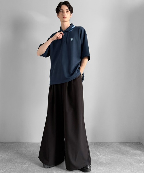 Classical Origin（クラシカルオリジン）の「【Classical Origin】「洗練を纏う、上質な日常。」刺繍入りハイクオリティダブルフェイス素材ポロシャツ／Embroidered High-Quality Double Face Polo（ポロシャツ・メンズ・ライトブルー/ネイビー/ブラック・SMALL/MEDIUM/LARGE）」の7枚目の写真