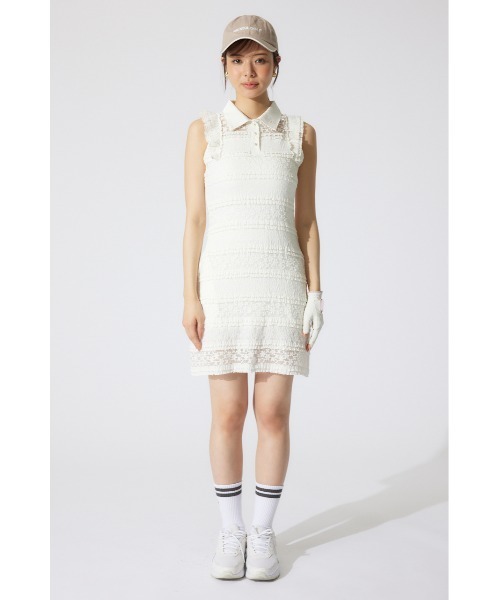 RIENDA GOLF(リエンダゴルフ)の「【RIENDA GOLF】カットレースワンピース 夏服(ワンピース・レディース・ブラック/ライトブルー/ホワイト・SMALL/MEDIUM)」の9枚目の写真