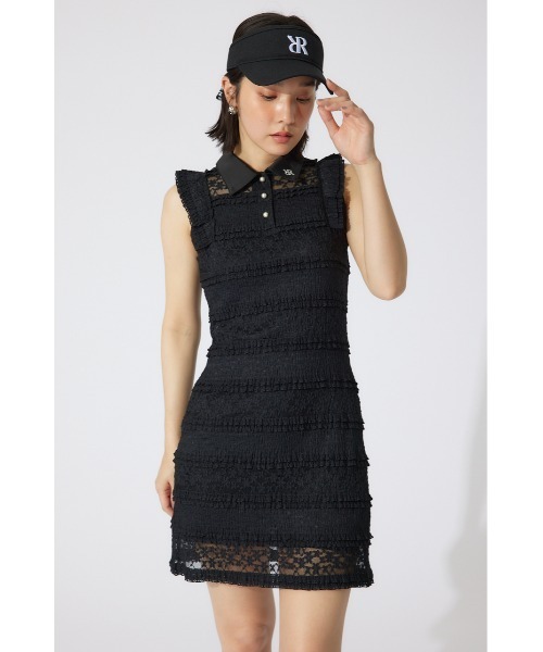 RIENDA GOLF(リエンダゴルフ)の「【RIENDA GOLF】カットレースワンピース 夏服(ワンピース・レディース・ブラック/ライトブルー/ホワイト・SMALL/MEDIUM)」の12枚目の写真