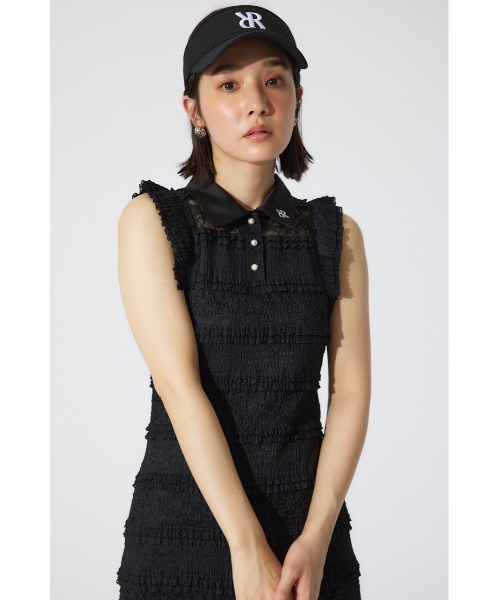 RIENDA GOLF(リエンダゴルフ)の「【RIENDA GOLF】カットレースワンピース 夏服(ワンピース・レディース・ブラック/ライトブルー/ホワイト・SMALL/MEDIUM)」の15枚目の写真