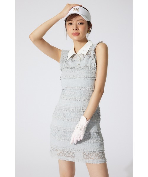 RIENDA GOLF(リエンダゴルフ)の「【RIENDA GOLF】カットレースワンピース 夏服(ワンピース・レディース・ブラック/ライトブルー/ホワイト・SMALL/MEDIUM)」の19枚目の写真