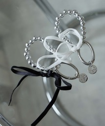 Ulysses（ユリシス）の「ボールチェーンリボンデザインキーホルダー/バッグチャーム（キーホルダー）」