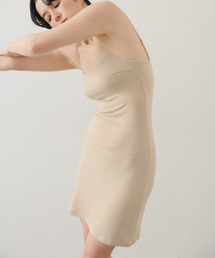 EMILY WEEK（エミリーウィーク）の「【ACTIVE】Bamboo ストレッチロングキャミソール（ベージュ）（その他アンダーウェア/インナー）」