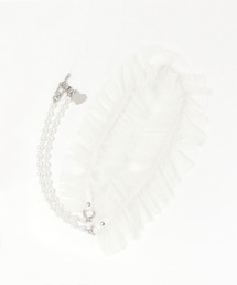 tiny tiny（ティニーティニー）の「チュールｘパール調ショルダーストラップ[tiny tiny(ティニーティニー)]（スマホグッズ）」