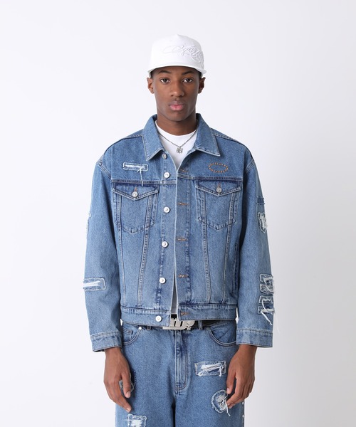 OVERSIZED PATCHED DENIM JACKET（デニムジャケット）｜AFB