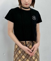 チョーカー付刺繍チビTee