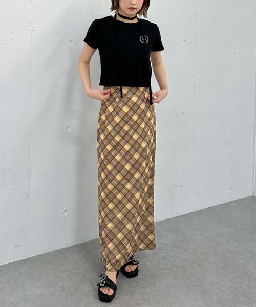 archives(アルシーヴ)の「チョーカー付刺繍チビTee(Tシャツ/カットソー・レディース・ピンク/ブラック/オフホワイト・MEDIUM)」の17枚目の写真