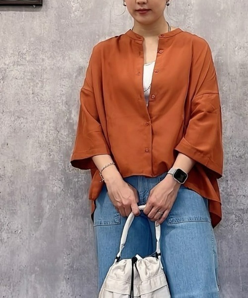 セール】【HONEYSUCKLE ROSE】フィブリルサテンシャツ（シャツ