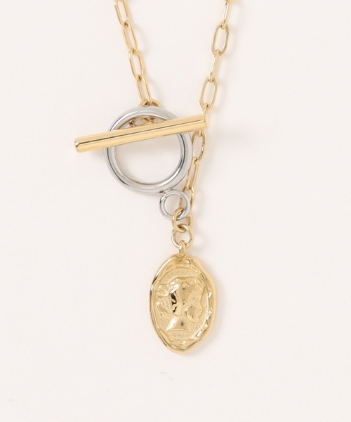 AMERICAN HOLIC（アメリカンホリック）の「ステンレス コイン マンテル ネックレス（ネックレス・レディース・シルバー/ゴールド・FREE）」の11枚目の写真