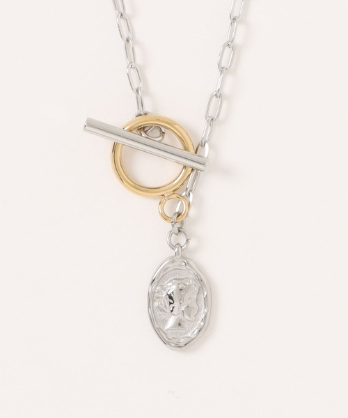 AMERICAN HOLIC（アメリカンホリック）の「ステンレス コイン マンテル ネックレス（ネックレス・レディース・シルバー/ゴールド・FREE）」の10枚目の写真