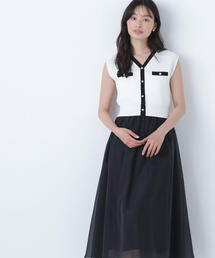 NATURAL BEAUTY 半袖ツイードワンピース セール 30%OFF】ツイードニットワンピース23AW(505397486