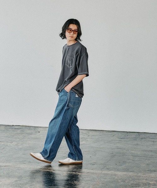 BAYFLOW(ベイフロー)の「【接触冷感・吸水速乾】クールタッチピグメント半袖Tシャツ(Tシャツ/カットソー・メンズ・チャコールグレー/オフホワイト/ブラウン/ブルーグリーン・LARGE/MEDIUM)」の16枚目の写真