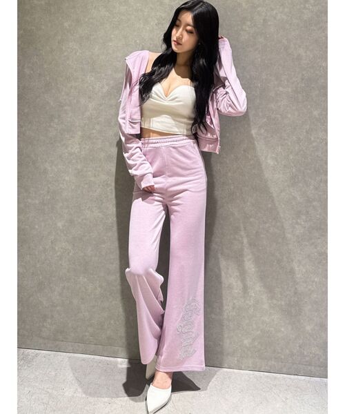 GYDA（ジェイダ）の「GYDA Short ラメパーカー【SETUP着用可】（パーカー・レディース・グレー/オフホワイト/パープル/ブラック・FREE）」の15枚目の写真