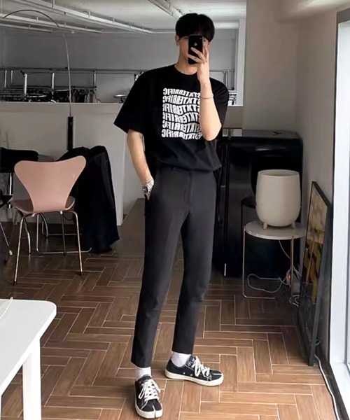 NOWLE(ノウル)の「【NOWLE】ウェーブロゴ クルーネック 半袖 Tシャツ(Tシャツ/カットソー・メンズ・ブラック/レッド・MEDIUM/LARGE/X-LARGE)」の14枚目の写真