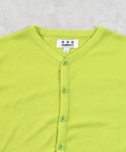 MARKEY'S(マーキーズ)の「薄手リブ長袖カーディガン(カーディガン/ボレロ・キッズ・ライトグリーン/オフホワイト/ライトグレー・90/100/110/120/80/130/95/140/150)」の12枚目の写真
