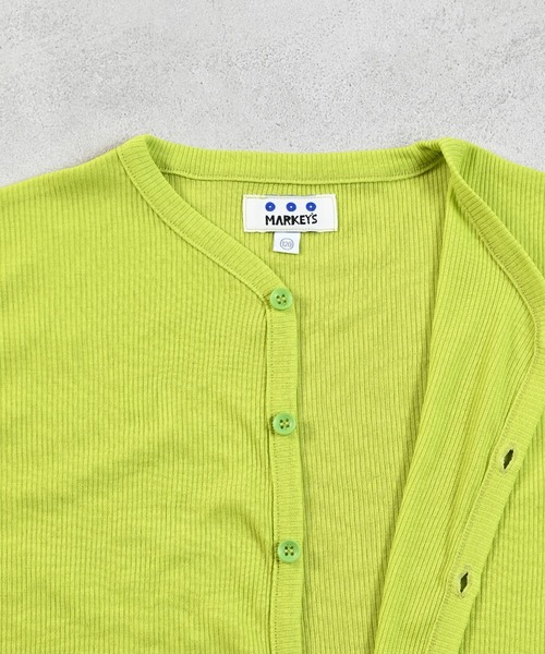 MARKEY'S(マーキーズ)の「薄手リブ長袖カーディガン(カーディガン/ボレロ・キッズ・ライトグリーン/オフホワイト/ライトグレー・90/100/110/120/80/130/95/140/150)」の13枚目の写真