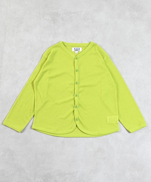 MARKEY'S(マーキーズ)の「薄手リブ長袖カーディガン(カーディガン/ボレロ・キッズ・ライトグリーン/オフホワイト/ライトグレー・90/100/110/120/80/130/95/140/150)」の4枚目の写真