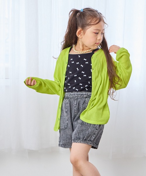 MARKEY'S(マーキーズ)の「薄手リブ長袖カーディガン(カーディガン/ボレロ・キッズ・ライトグリーン/オフホワイト/ライトグレー・90/100/110/120/80/130/95/140/150)」の16枚目の写真