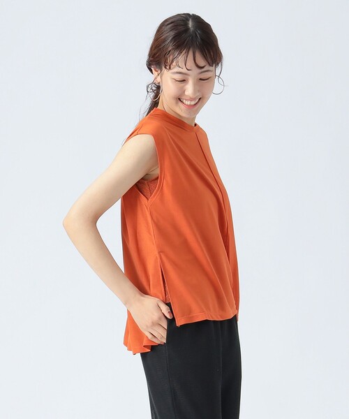 【美品】ニードルス　ノースリーブ　切りっぱなし　シャツ　Tシャツ　ゴールド　ラメ 美品】ニードルス ノースリーブ 切りっぱなし シャツ Tシャツ