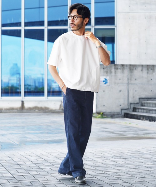 jiggys shop(ジギーズショップ)の「テックミニ裏毛 ドローコード 半袖Tシャツ アクティブウェア(Tシャツ/カットソー・メンズ・ブラック/グレー/ホワイト/カーキ・X-LARGE/LARGE/MEDIUM)」の21枚目の写真