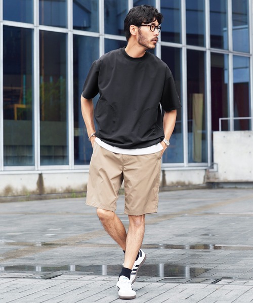 jiggys shop(ジギーズショップ)の「テックミニ裏毛 ドローコード 半袖Tシャツ アクティブウェア(Tシャツ/カットソー・メンズ・ブラック/グレー/ホワイト/カーキ・X-LARGE/LARGE/MEDIUM)」の11枚目の写真