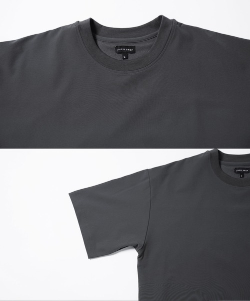 jiggys shop(ジギーズショップ)の「テックミニ裏毛 ドローコード 半袖Tシャツ アクティブウェア(Tシャツ/カットソー・メンズ・ブラック/グレー/ホワイト/カーキ・X-LARGE/LARGE/MEDIUM)」の9枚目の写真