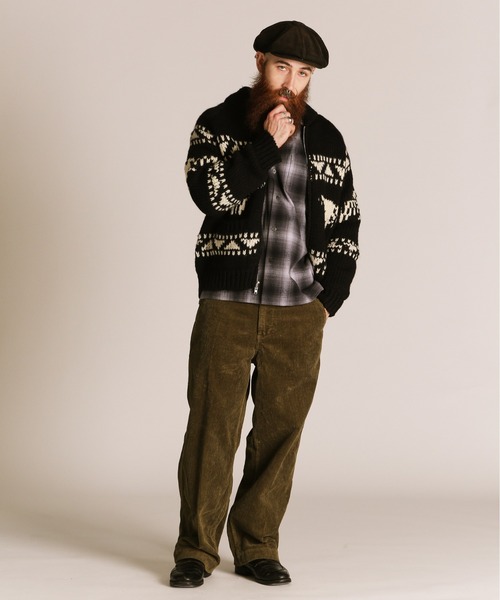 schott（ショット）の「Schott/ショット/COWICHAN KNIT/カウチンニット（ニット/セーター・メンズ・ブラック/グレー・M/XL/L）」の16枚目の写真