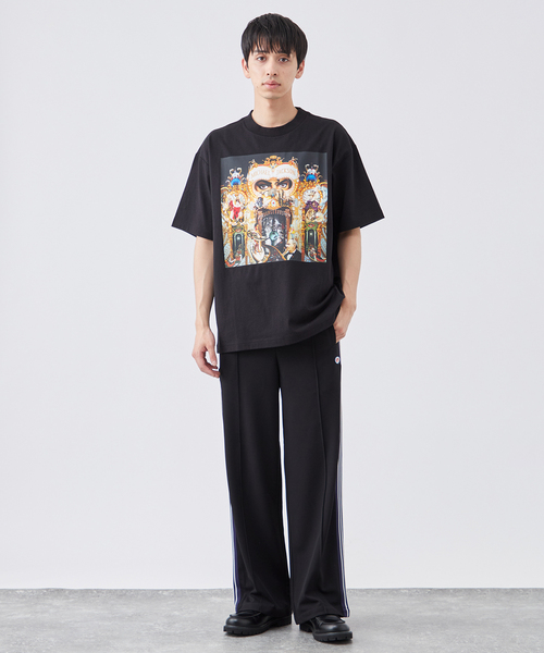 B.C STOCK（ベーセーストック）の「YDD ワイド トラックパンツ（その他パンツ・メンズ・チャコールグレー/ブラック/ネイビー・LARGE/MEDIUM）」の4枚目の写真