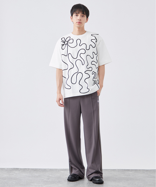 【直営・関税送料込】トラックパンツ / ウール & カシミア パンツ レディース ラインパンツ トラックパンツ サイドライン