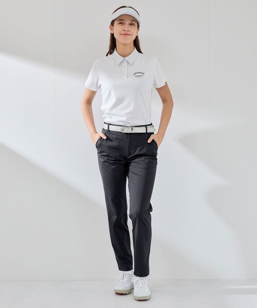 JUN&ROPE'（ジュンアンドロペ）の「【吸水速乾】【接触冷感】トリコットテーパードパンツ（その他パンツ・レディース・ブラック/ネイビー・M/S/L）」の3枚目の写真