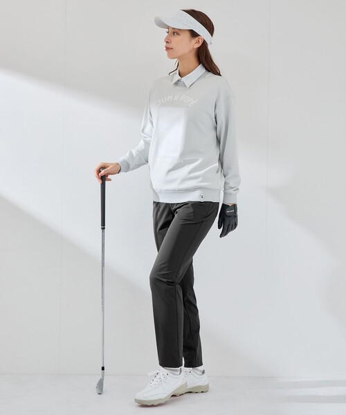 JUN&ROPE'（ジュンアンドロペ）の「【吸水速乾】【接触冷感】トリコットテーパードパンツ（その他パンツ・レディース・ブラック/ネイビー・M/S/L）」の9枚目の写真