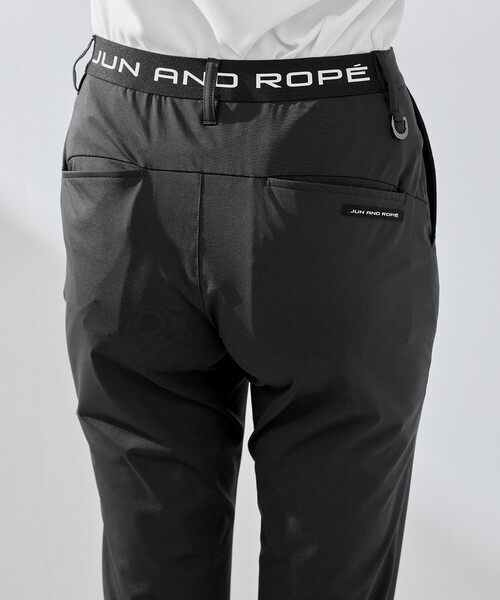 JUN&ROPE'（ジュンアンドロペ）の「【吸水速乾】【接触冷感】トリコットテーパードパンツ（その他パンツ・レディース・ブラック/ネイビー・M/S/L）」の15枚目の写真