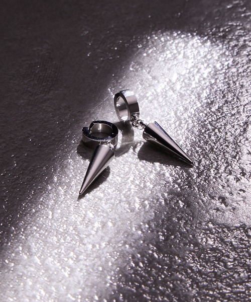 surgical stainless rod ear cuff / サージカルステンレス ロッド