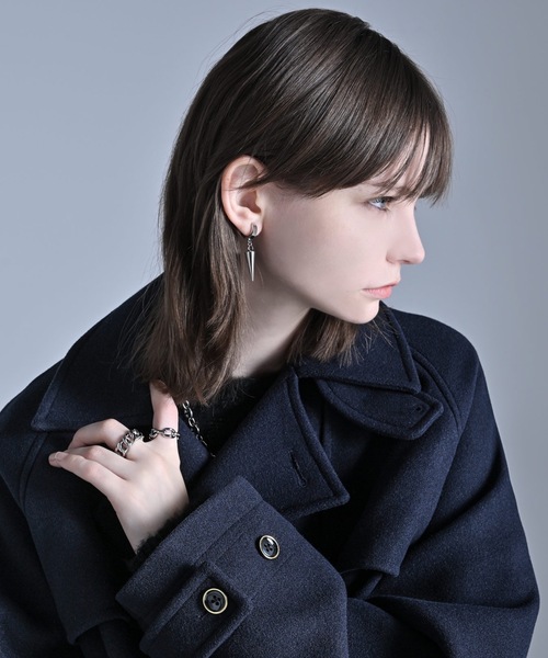 ADRER（アドラー）の「surgical stainless rod ear cuff / サージカルステンレス ロッドイヤーカフ（イヤーカフ・メンズ・シルバー系2/シルバー系1/シルバー系3・FREE）」の14枚目の写真