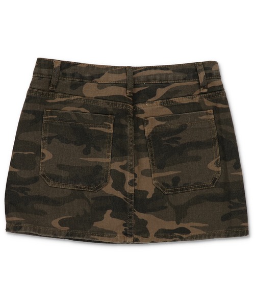 迷彩柄/カモ柄ツイルミニスカート/インナーパンツ付き（スカート