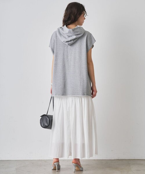 WEB限定】オーバーノースリーブパーカー（スウェット）｜Whim