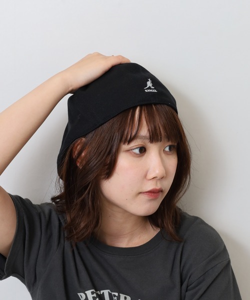 KANGOL(カンゴール)の「KANGOL WOOL FLEXFIT 504(ハンチング/ベレー帽・メンズ・ベージュ/ブラック・L/M)」の4枚目の写真